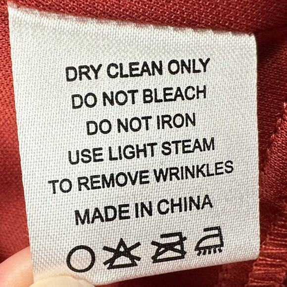 Azazie Dress Womens A4 Rust Maxi Sleeveless Gown Wedding Bridesmaid Slit Keyhole - Picture 10 of 14